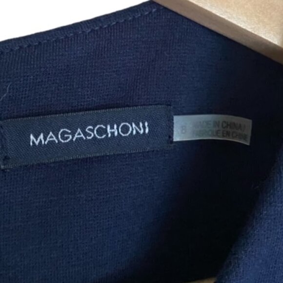 Magaschoni Navy Sleeveless Dress 8 - Picture 2 of 6